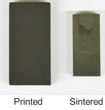 Shrinkage of the BJAM printed WC-12Co hardmetal part after sintering?