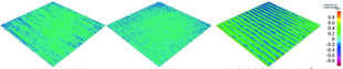 （a）The original grinding surface of the carbide product / (b) The energy flow density is 0.45J/mm2 /(c) The energy flow density is 1.05J/mm2